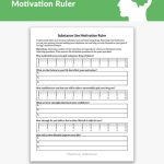 Substance Use Motivation Ruler Worksheet