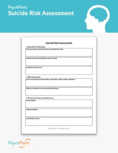 Suicide Risk Assessment Worksheet