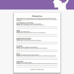 Thinking Errors Worksheet