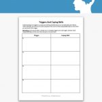 Triggers And Coping Skills Worksheet