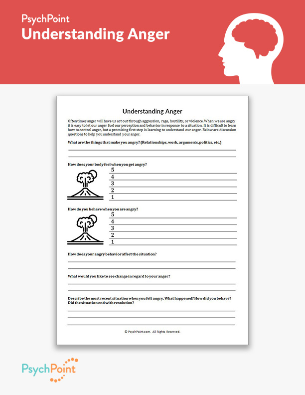 Understanding Anger Worksheet