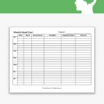 Weekly Mood Chart Worksheet