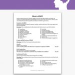 What Is ADHD? Worksheet