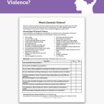 What Is Domestic Violence? Worksheet