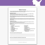 What Is Trauma? Worksheet