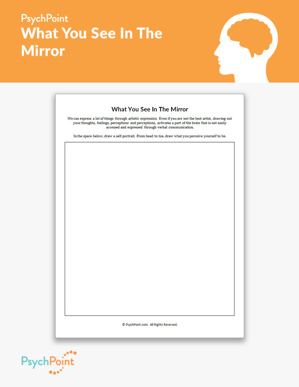 What You See In The Mirror Worksheet